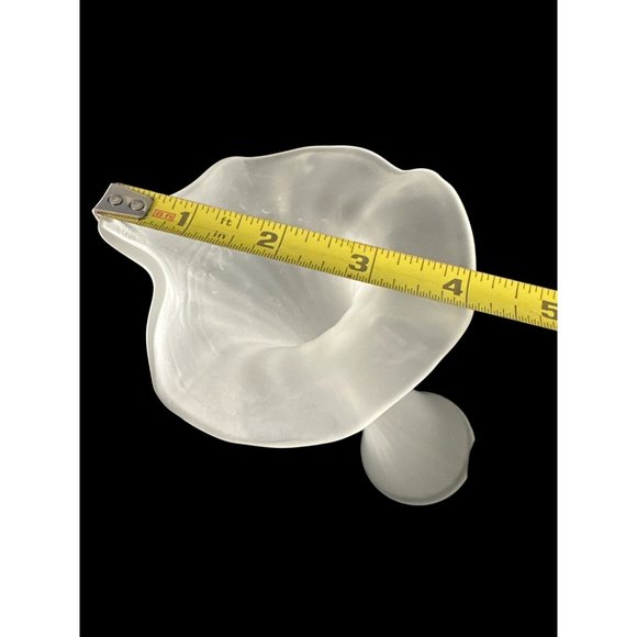 Vintage Jack in the Pulpit 9” white satin frosted vase - Picture 7 of 7